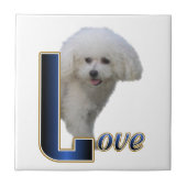 Bichon Frise Love Tegeltje (Voorkant)