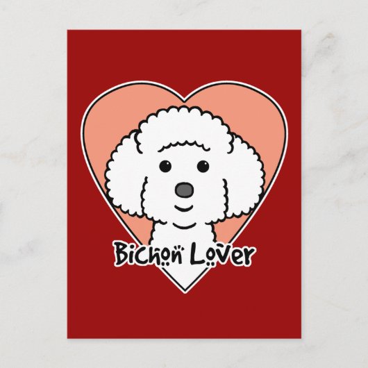 Bichon Frise Lover Briefkaart (Voorkant)