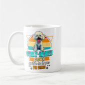 Bichon Frise Lover Funny Bichon Frise Retro  Koffiemok (Links)