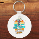 Bichon Frise Lover Funny Bichon Frise Retro Sleutelhanger (Voorkant)
