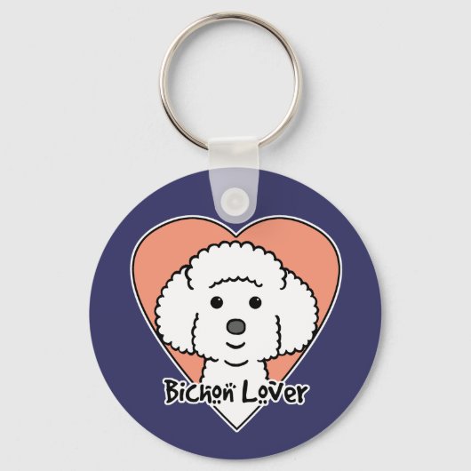 Bichon Frise Lover Sleutelhanger (Voorkant)