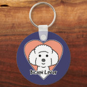 Bichon Frise Lover Sleutelhanger (Voorkant)