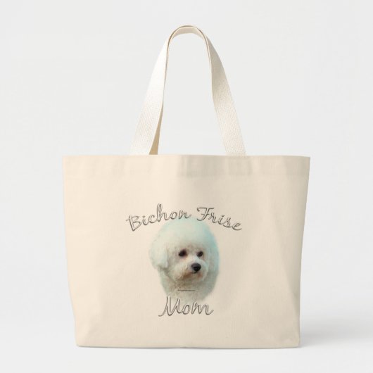 Bichon Frise Ma 2 Grote Tote Bag (Voorkant)