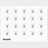 Bichon Frise Ma 2 Ronde Sticker (Vel)