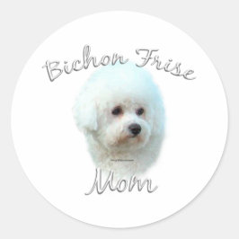 Bichon Frise Ma 2 Ronde Sticker