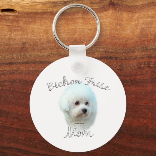 Bichon Frise Ma 2 Sleutelhanger (Achterkant)