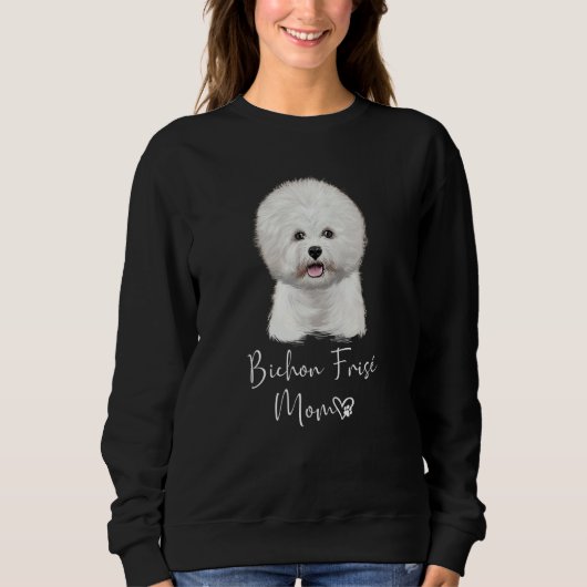 Bichon Frisé Ma Cute Puppy Dog Eigenaar Bichon Fri Trui (Voorkant)