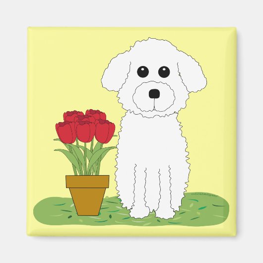 Bichon Frise Magneet (Voorkant)