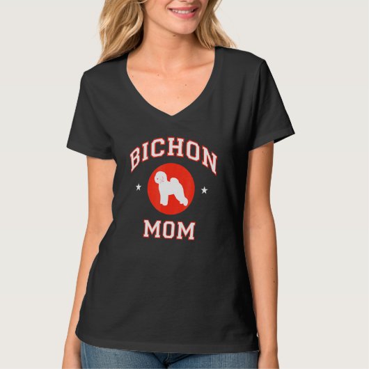 Bichon Frise mama 1 T-shirt (Voorkant)