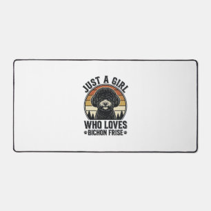 Bichon Frise Meisje Vintage Hond Liefhebber Shirt_ Bureaumat
