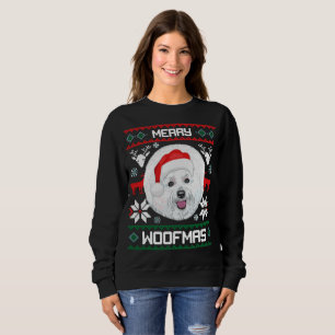 Bichon Frise Merry Woofmas kerst Trui