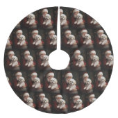 Bichon Frise met Sinterklaas Feestelijke Kerstmis Kerstboom Rok (Voorkant)