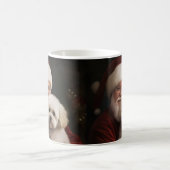 Bichon Frise met Sinterklaas Feestelijke Kerstmis Koffiemok (Center)