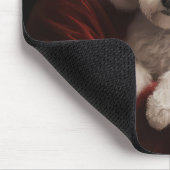 Bichon Frise met Sinterklaas Feestelijke Kerstmis Muismat (Hoek)