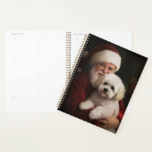 Bichon Frise met Sinterklaas Feestelijke Kerstmis Planner (Display)