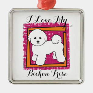BICHON FRISE METALEN ORNAMENT