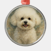 Bichon Frise Metalen Ornament (Voorkant)