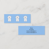 Bichon Frise. Mini Visitekaartje (Voorkant / Achterkant)