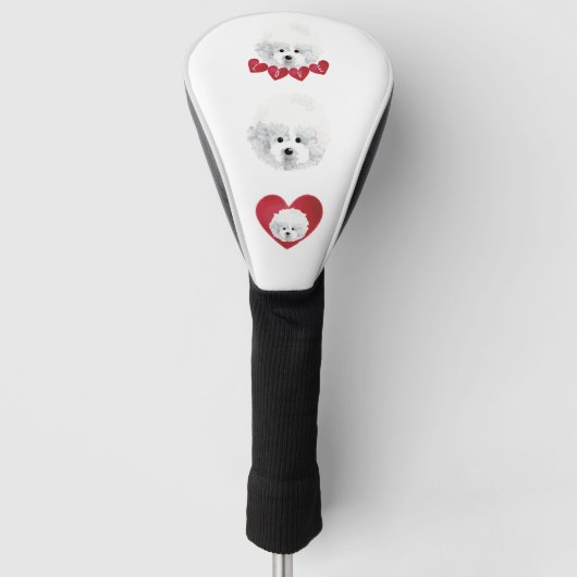 Bichon Frise _ mix _ Golfheadcover (Voorkant)