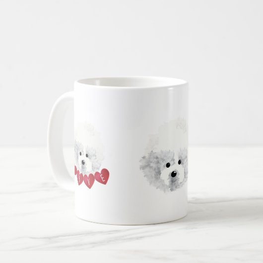 Bichon Frise _ mix _ Koffiemok (Voorkant links)