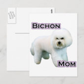 Bichon Frise Moeder 4 Briefkaart (Voorkant / Achterkant)