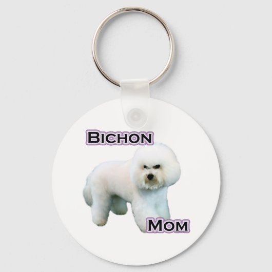 Bichon Frise Mom 4 - Sleutelhanger (Voorkant)