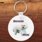 Bichon Frise Mom 4 - Sleutelhanger (Voorkant)