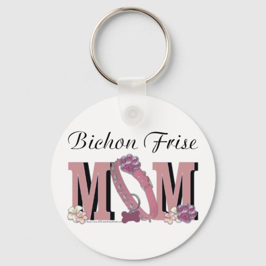 Bichon Frise MOM Sleutelhanger (Voorkant)