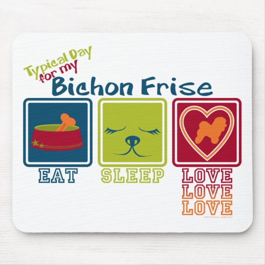 Bichon Frise Muismat (Voorkant)
