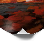 Bichon Frise n Autumn Leaves Herfst Inspire Perfect Poster (Hoek)