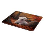 Bichon Frise n Autumn Leaves Herfst Inspire Snijplank (Hoek)