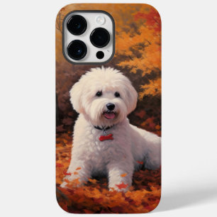 Bichon Frise n Herfstbladeren Vallen Inspireren  Case-Mate iPhone 14 Pro Max Hoesje