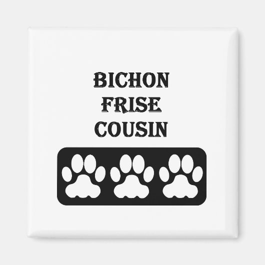 Bichon Frise Neef Magneet (Voorkant)