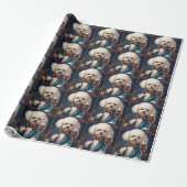 Bichon Frise Nieuwjaar Cadeaupapier (Uitgerold)