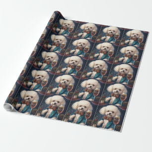 Bichon Frise Nieuwjaar Cadeaupapier