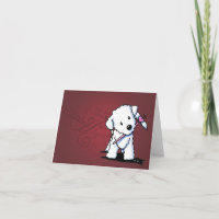 Bichon Frisé Note Kaart