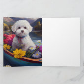 Bichon Frise op een peddel: Een Schilderachtig avo Kaart (Binnen)