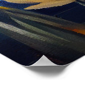 Bichon Frise op een peddel: Een Schilderachtig avo Poster (Hoek)