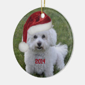 Bichon Frise Ornament 2014 (Links)