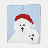 Bichon Frise-Ornament Keramisch Ornament (Links)