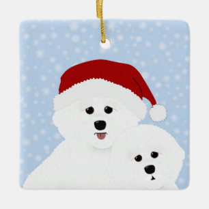 Bichon Frise-Ornament Keramisch Ornament