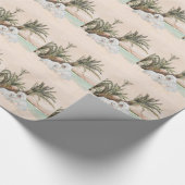 Bichon Frise Palmy Beach Cadeaupapier (Hoek)