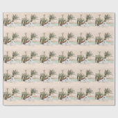Bichon Frise Palmy Beach Cadeaupapier (Vlak)