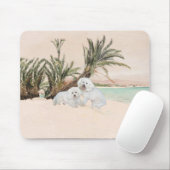 Bichon Frise Palmy Beach Muismat (Met muis)