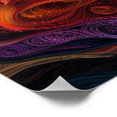 Bichon Frise Paper Quilling Art Dog Portrait Poster (Hoek)