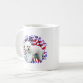 Bichon Frise Patriot Koffiemok (Voorkant links)