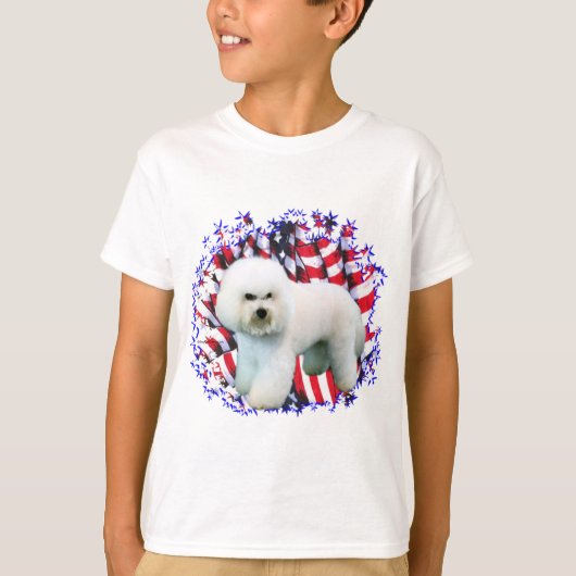 Bichon Frise Patriot T-shirt (Voorkant)