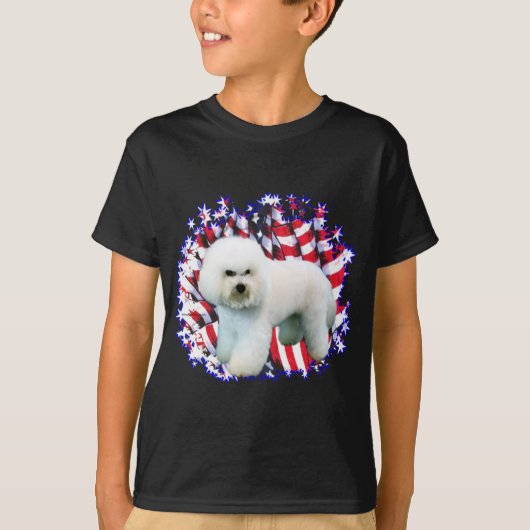 Bichon Frise Patriot T-shirt (Voorkant)
