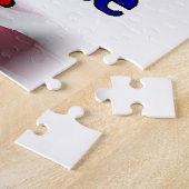 Bichon Frise Patriotic Legpuzzel (Zijkant)