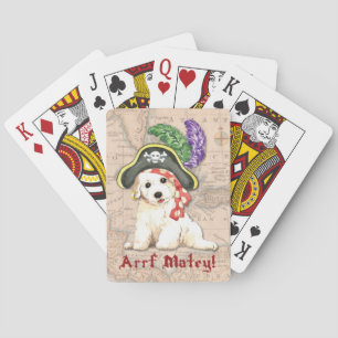 Bichon Frise Piraat Pokerkaarten